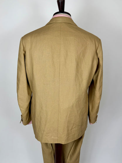 Completo sartoriale F. Di Marco lino irlandese beige - tg. 52 corta