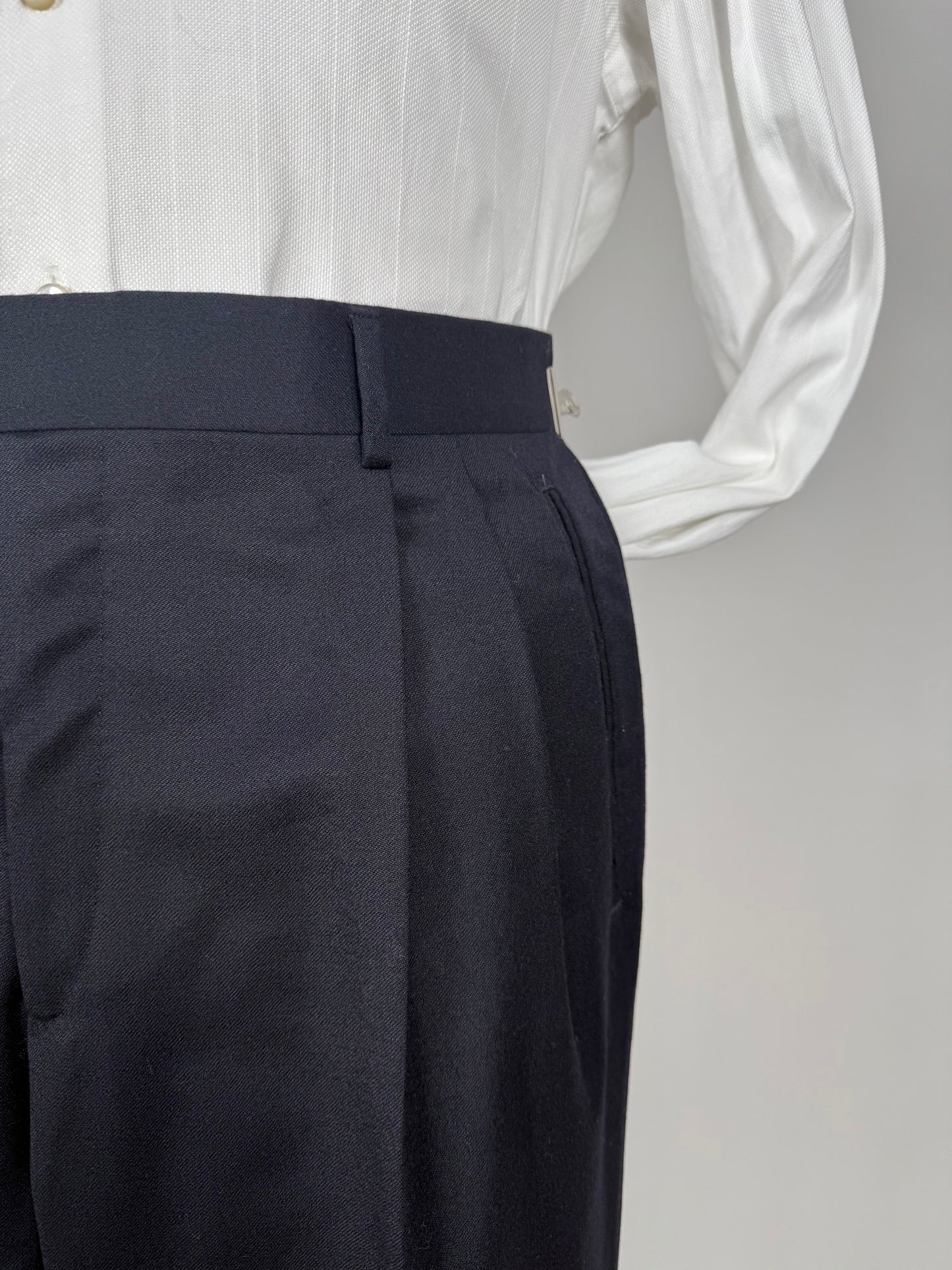 Pantaloni flanella blu notte - tg. 50