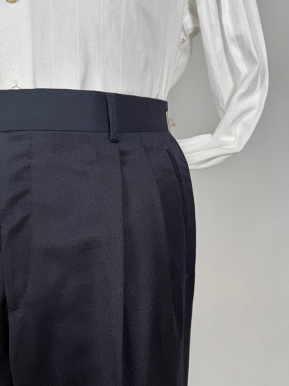 Pantaloni flanella blu notte - tg. 50