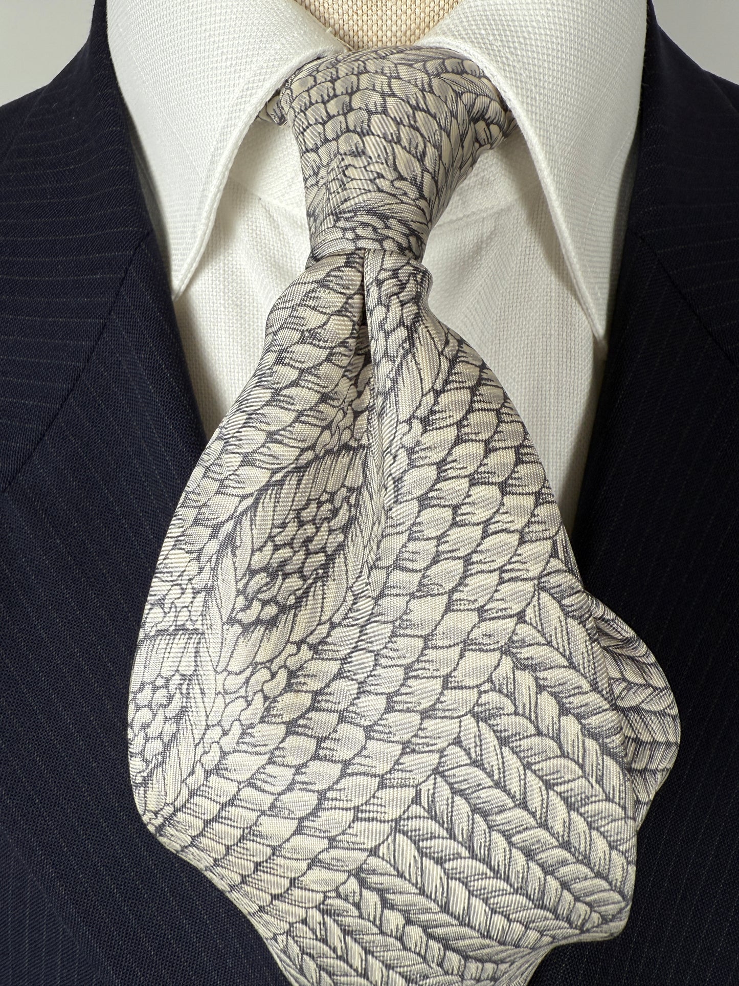 Cravatta Valentino anni ‘70 fantasia corda