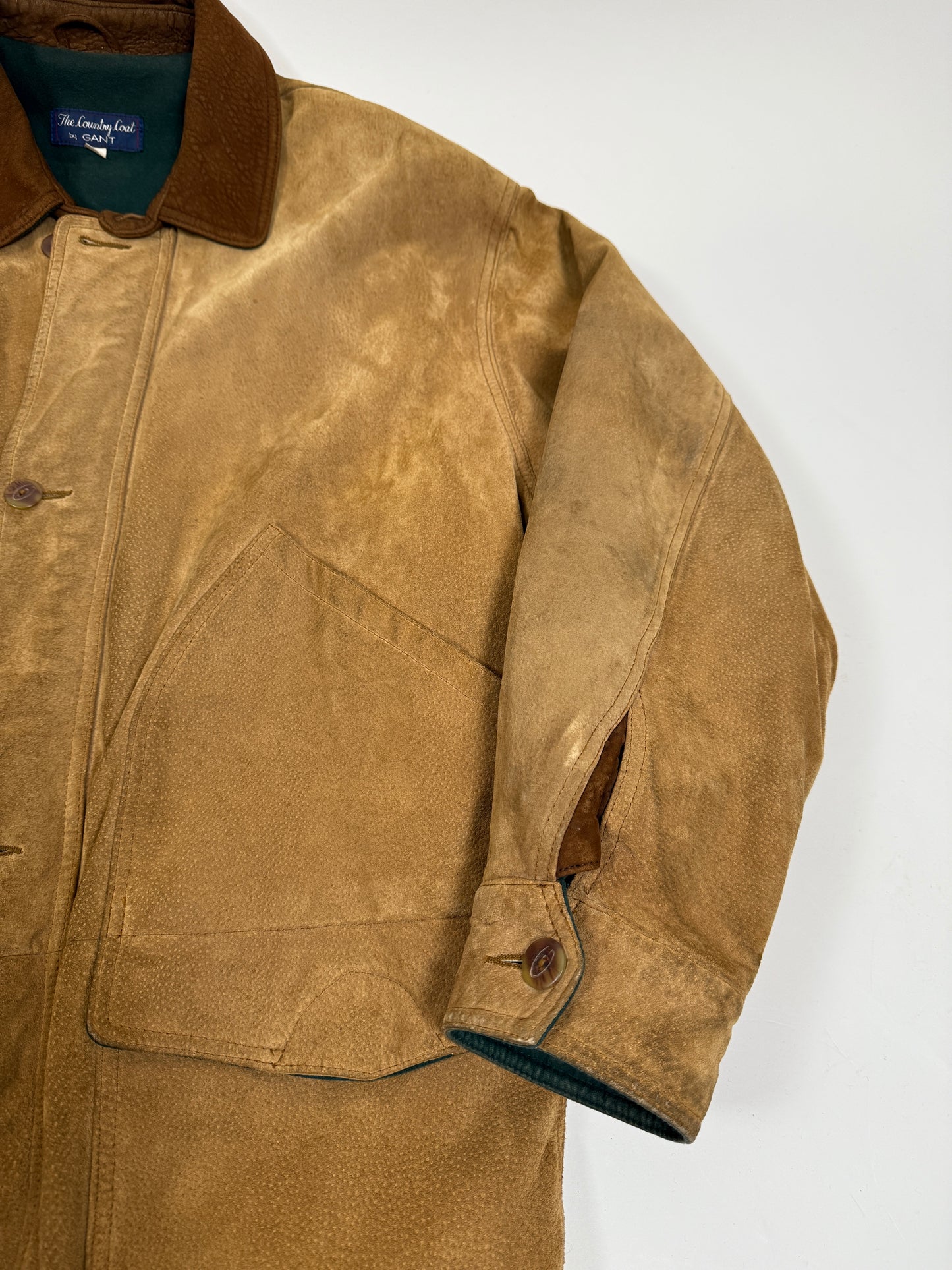 Giaccone Gant “Country coat” vintage pelle scamosciata - XL (52-56)