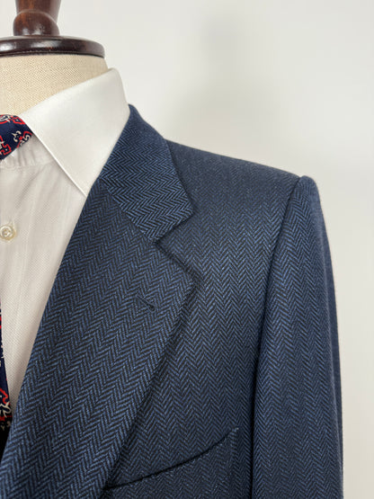 Giacca anni '90 spigato lana e cashmere Loro Piana - tg. 50/52