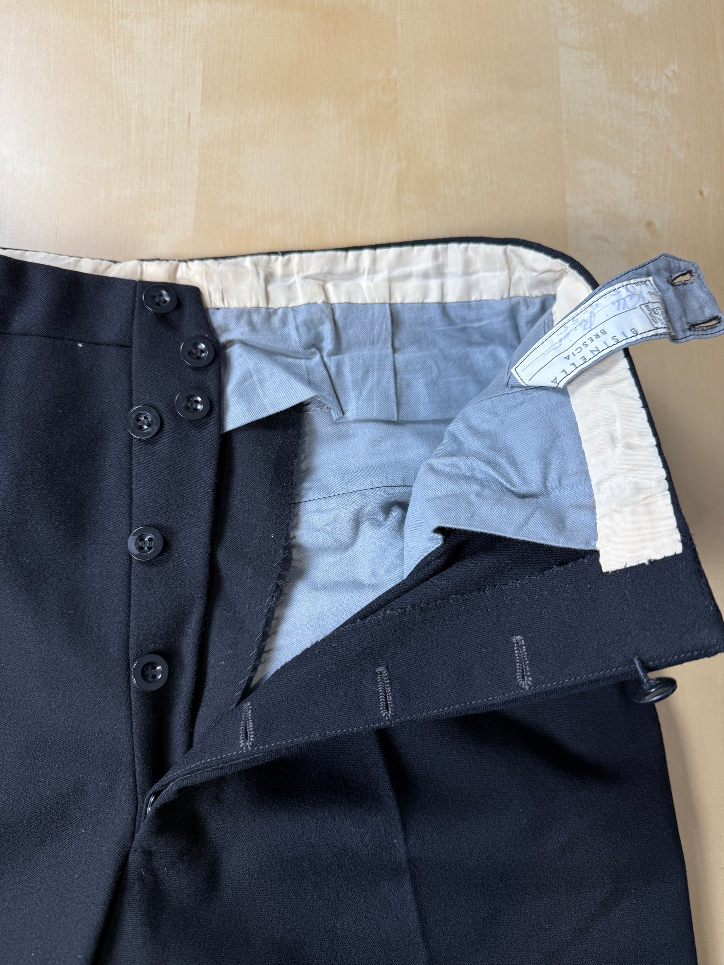 Smoking doppiopetto sartoriale anni ‘50 - tg. 46/48 (pantaloni 44)