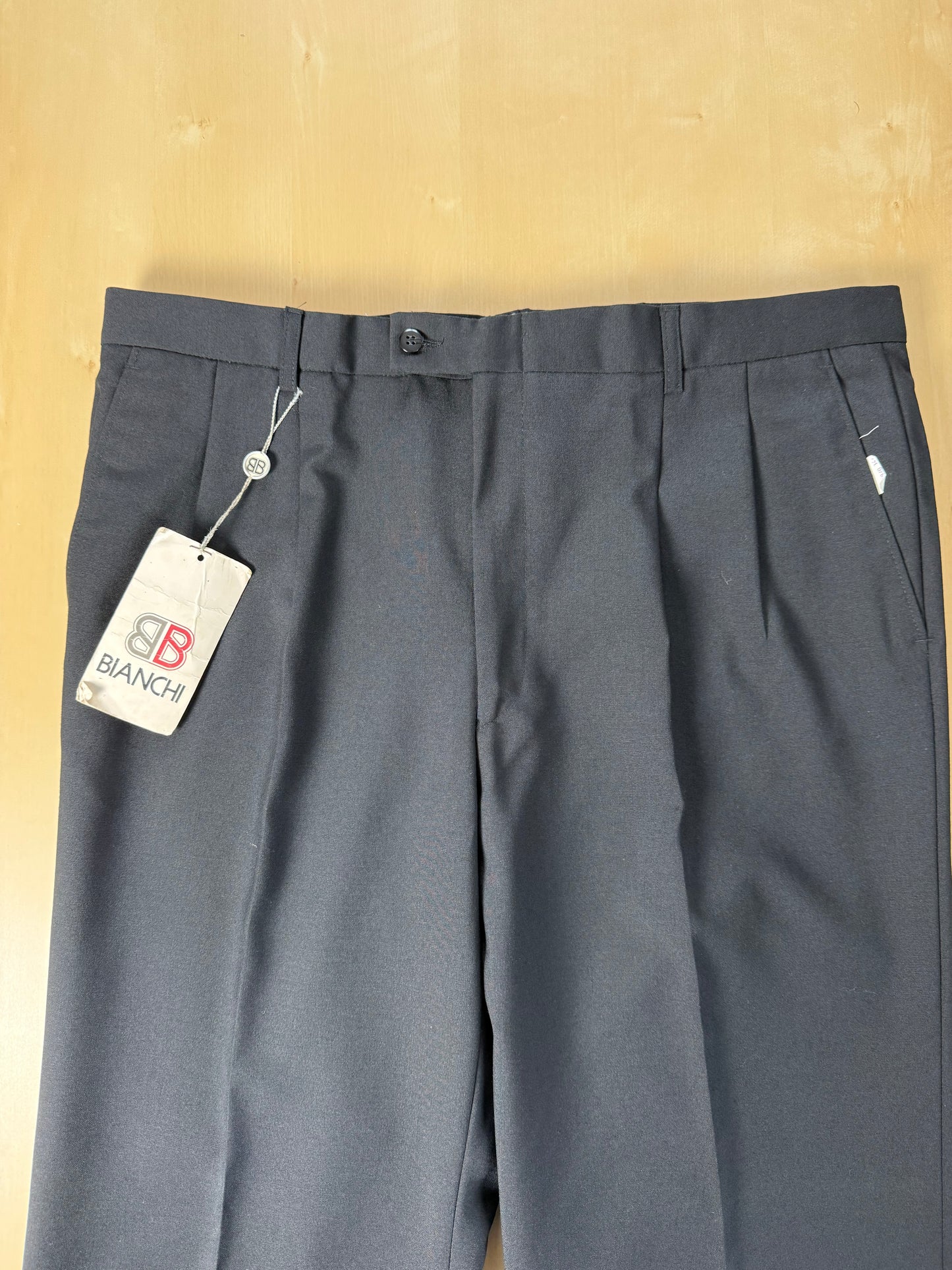 Pantaloni fresco lana blu notte anni ‘80/‘90 (NOS) - tg. 54