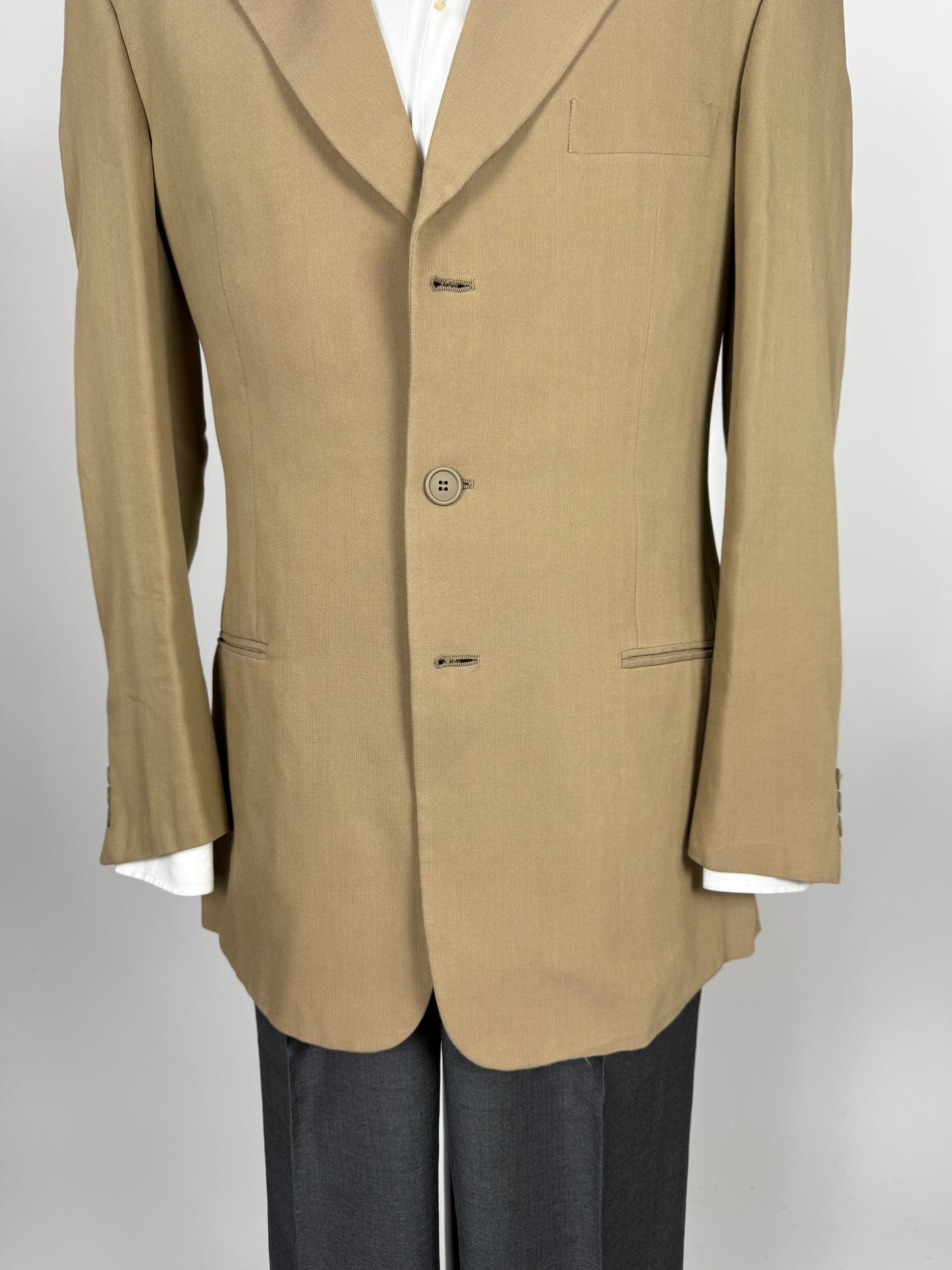 Giacca Armani Collezioni anni ‘90 beige misto cotone - tg. 50