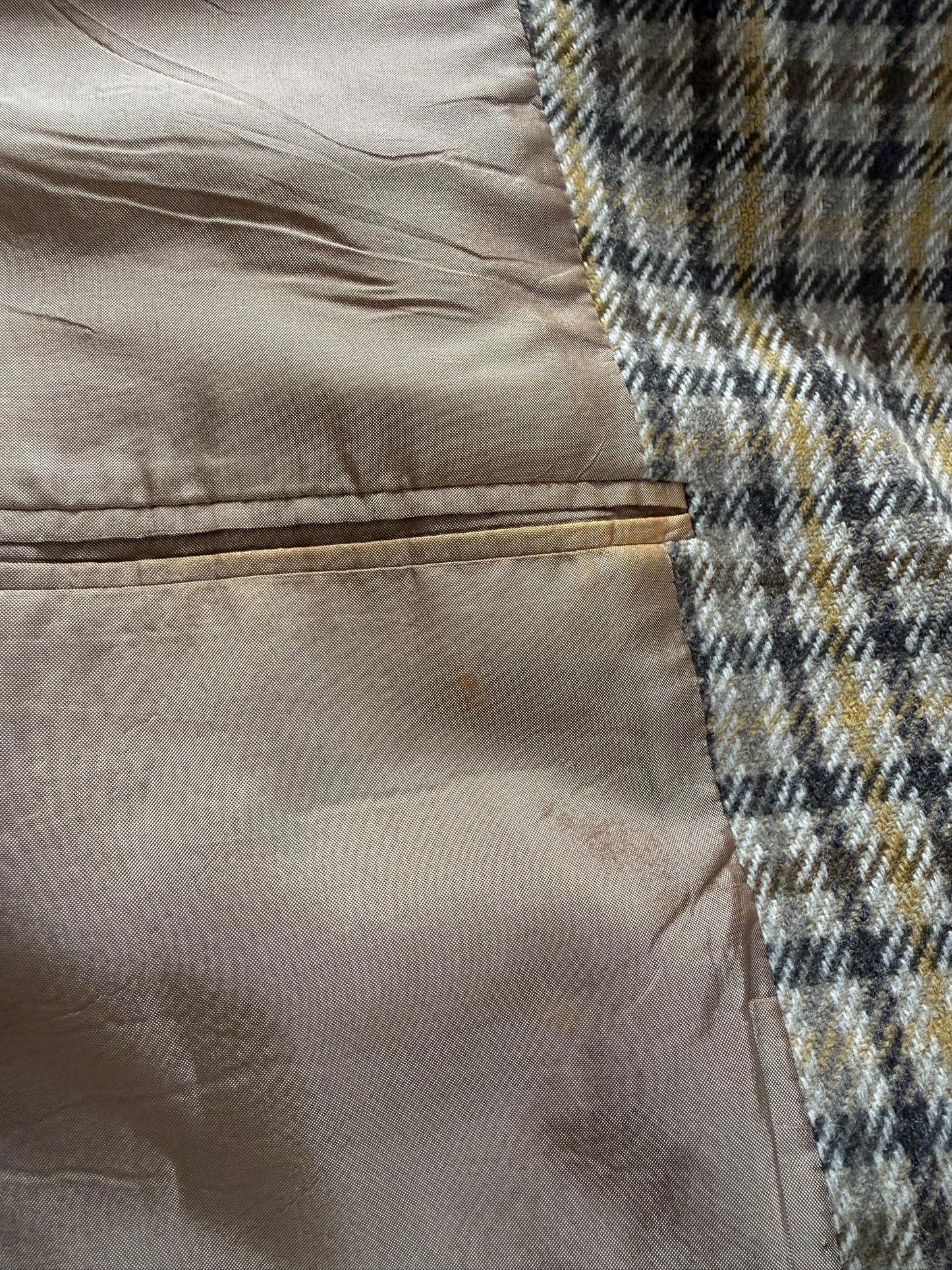 Giacca Valentino anni ‘80 check in lana e cashmere - tg. 52