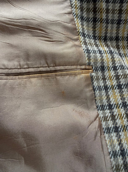 Giacca Valentino anni ‘80 check in lana e cashmere - tg. 52