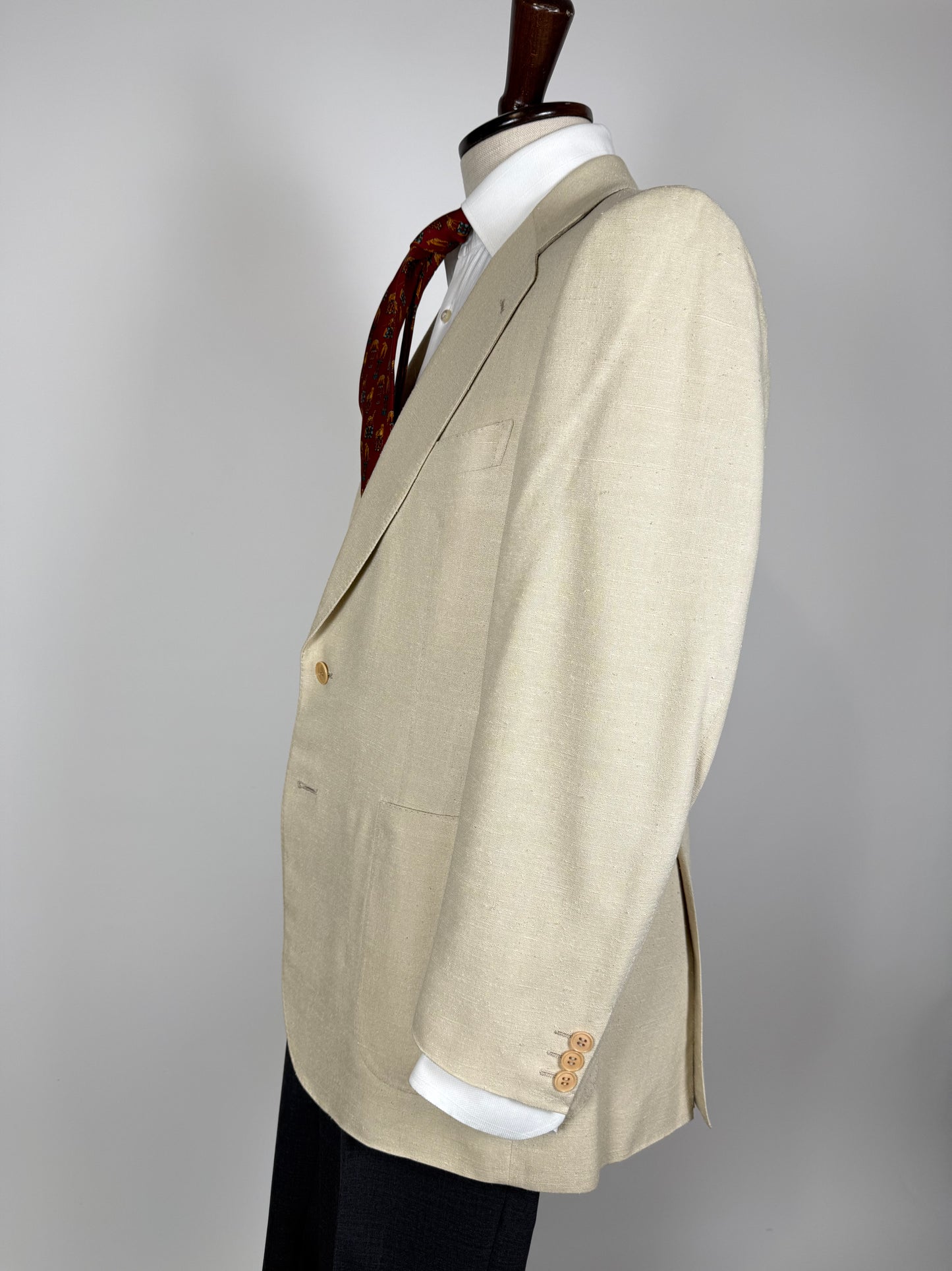 Giacca Lanvin anni '70/'80 in pura seta avorio - tg. 48