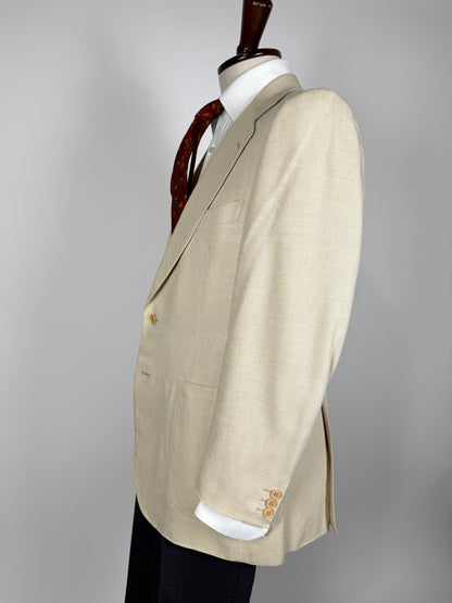 Giacca Lanvin anni '70/'80 in pura seta avorio - tg. 48