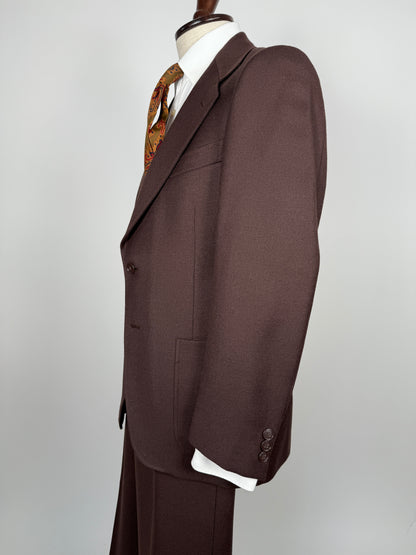 Completo anni ‘70 cavalry twill marrone - tg. 44/46