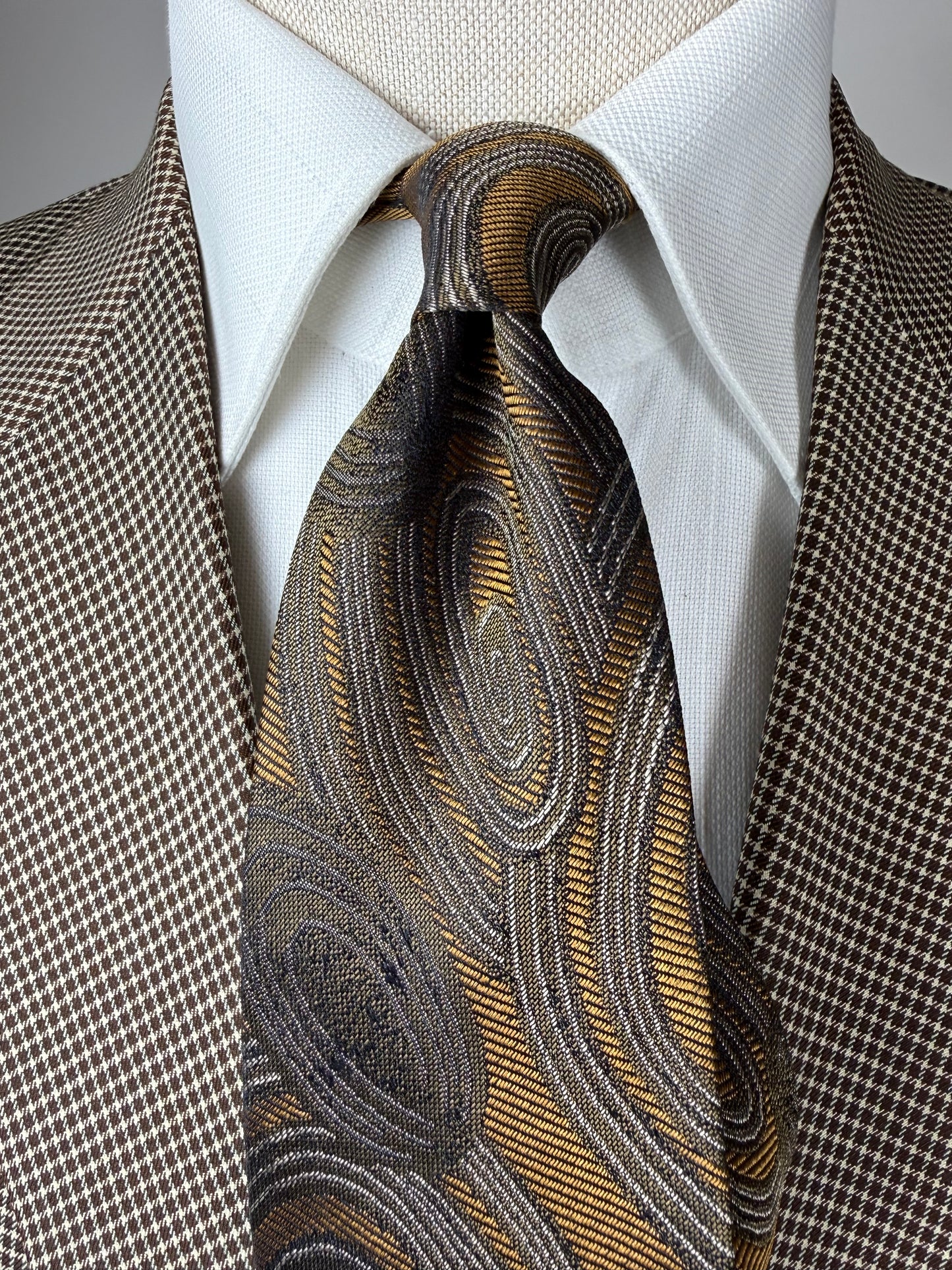 Cravatta Versace vintage jacquard astratto