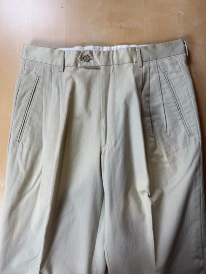 Pantaloni 100% cotone beige sabbia anni ‘80 (NOS) - tg. 46