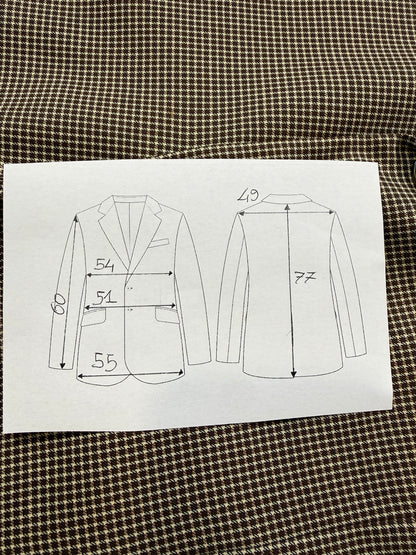 Giacca Corneliani flanella pettinata quadri - tg. 48