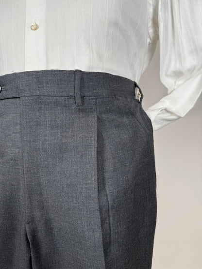 Pantaloni sartoriali fresco lana antracite - tg. 52