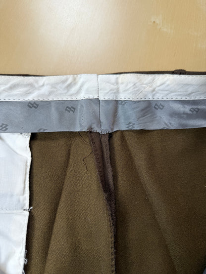 Pantaloni anni ‘80 flanella marrone scuro - tg. 52/54