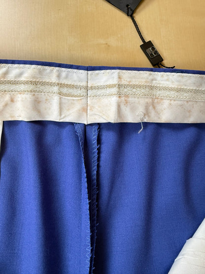 Pantaloni fresco lana blu china anni '80 (NOS) - tg. 50/52