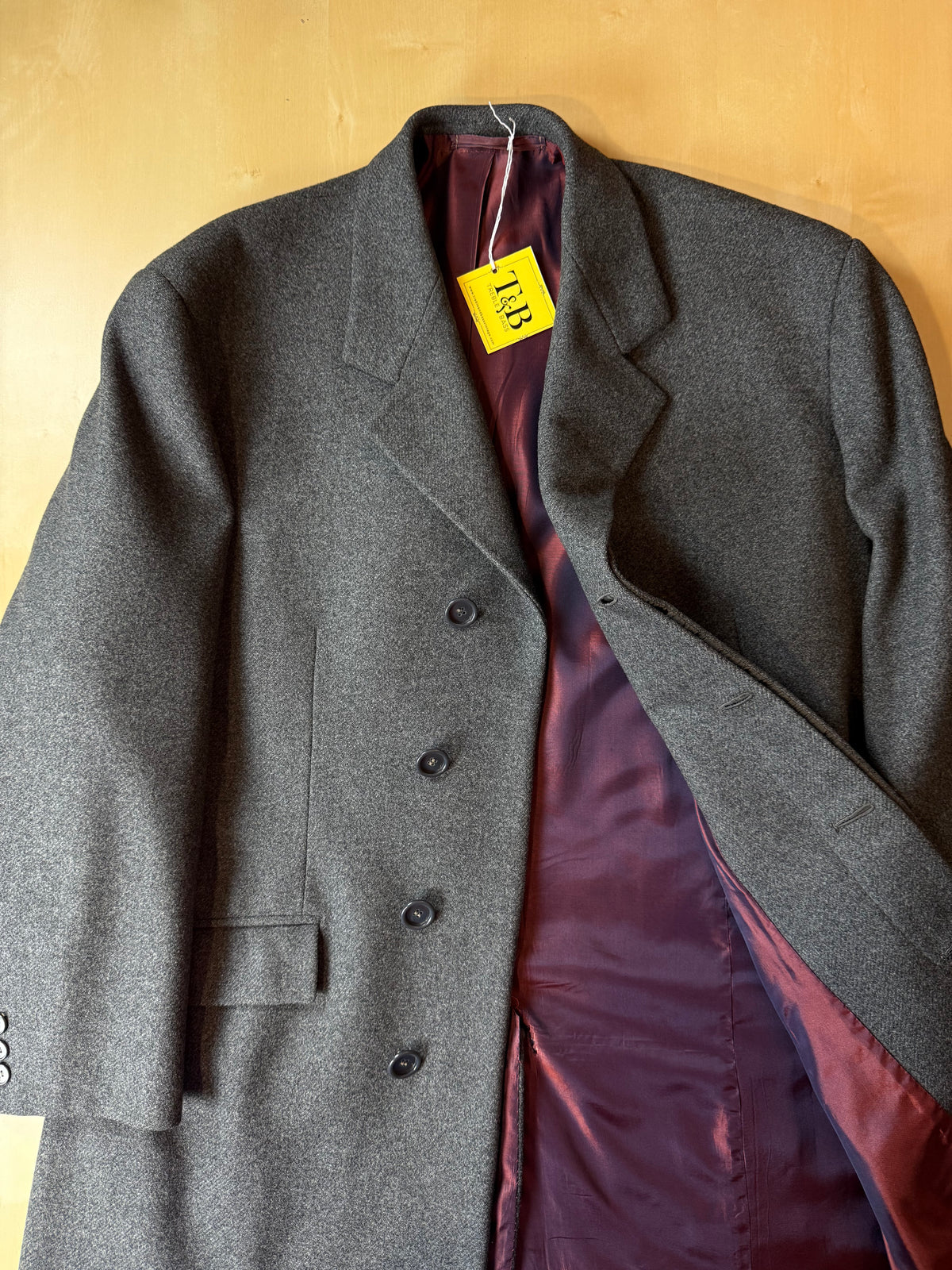 Cappotto sartoriale grigio anni '60 - tg. 46-48