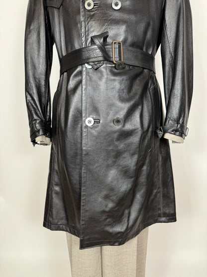 Trench anni ‘70 in pelle - tg. 44/46