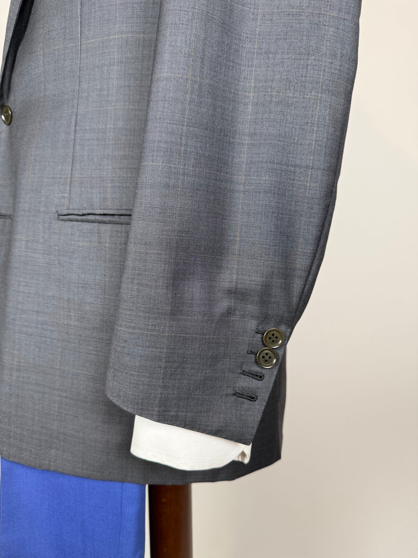Giacca sartoriale fresco lana antracite finestrata - tg. 48