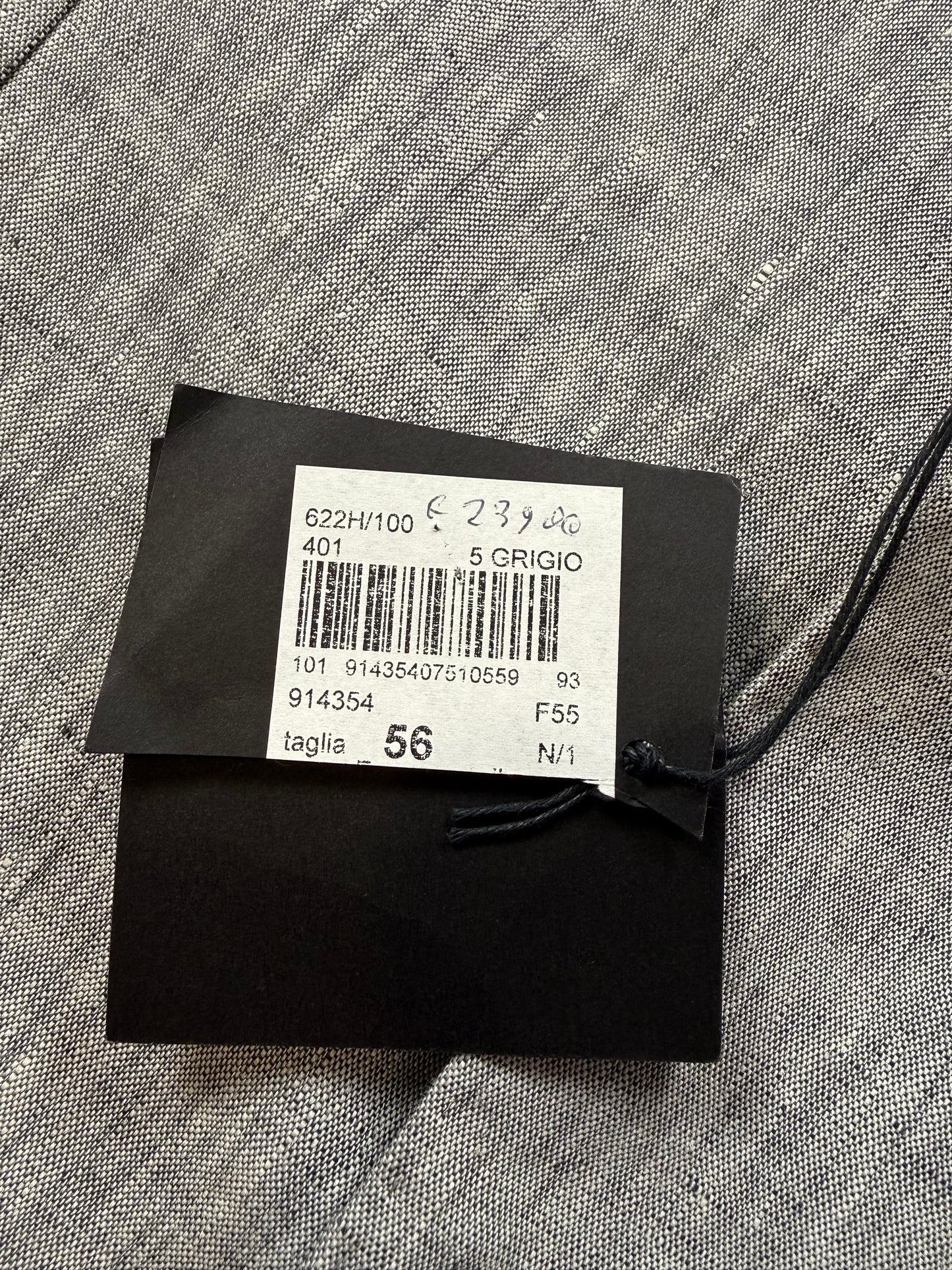 Completo in lino grigio chiaro (nuovo) - tg. 54/56