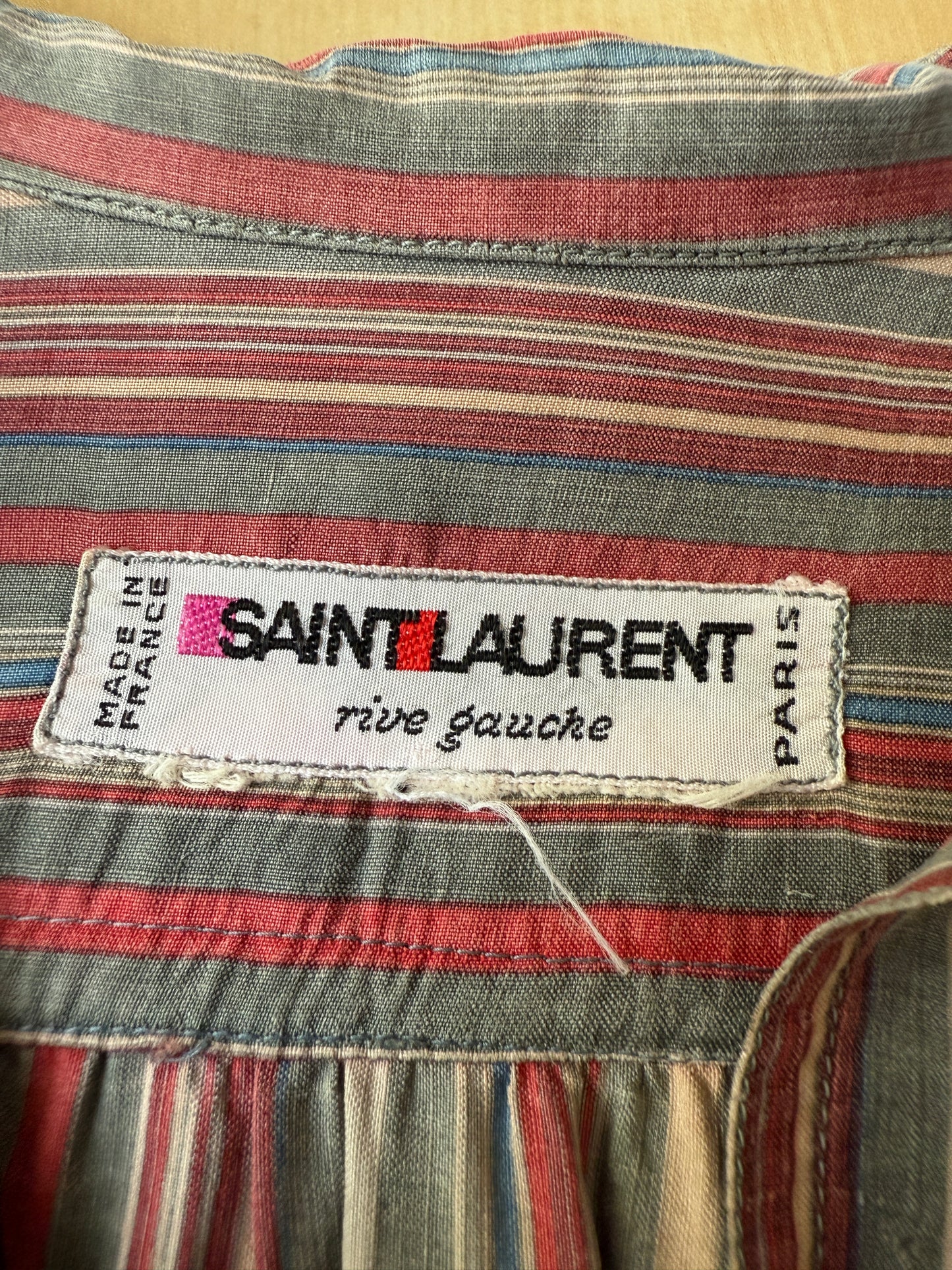 Abito chemisier in seta Saint Laurent Rive Gauche anni ‘70/‘80 - tg. M/L