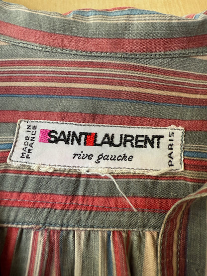 Abito chemisier in seta Saint Laurent Rive Gauche anni ‘70/‘80 - tg. M/L