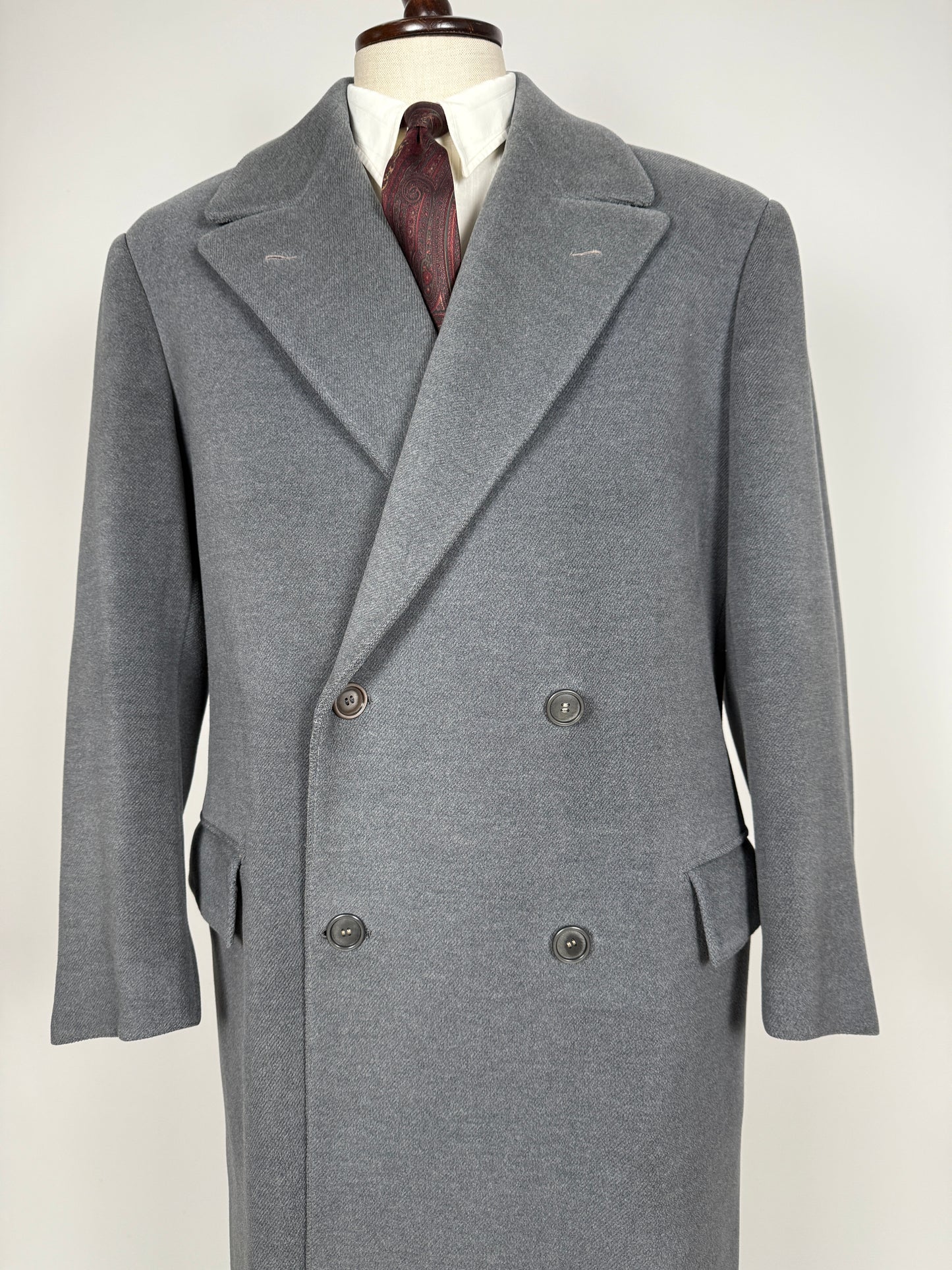Cappotto anni ‘40 sartoriale doppiopetto - tg. 48-50