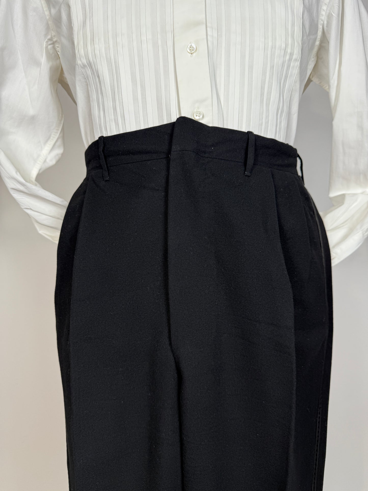 Smoking anni ‘50/‘60 monopetto revers a scialle - tg. 56/58 lunga