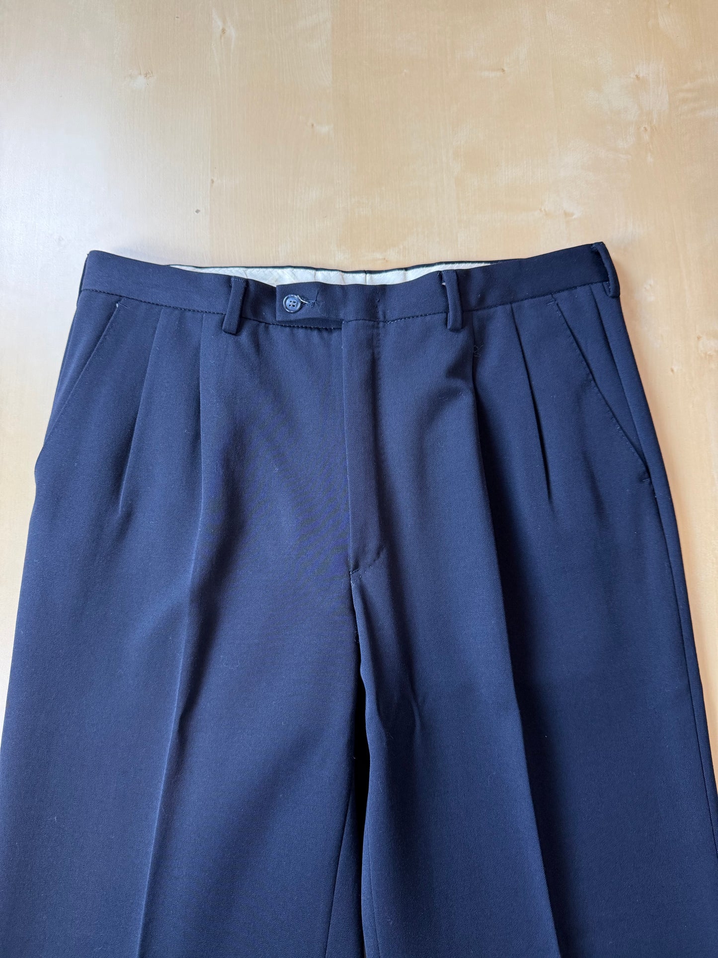 Pantaloni anni '80 twill blu - tg. 48/50