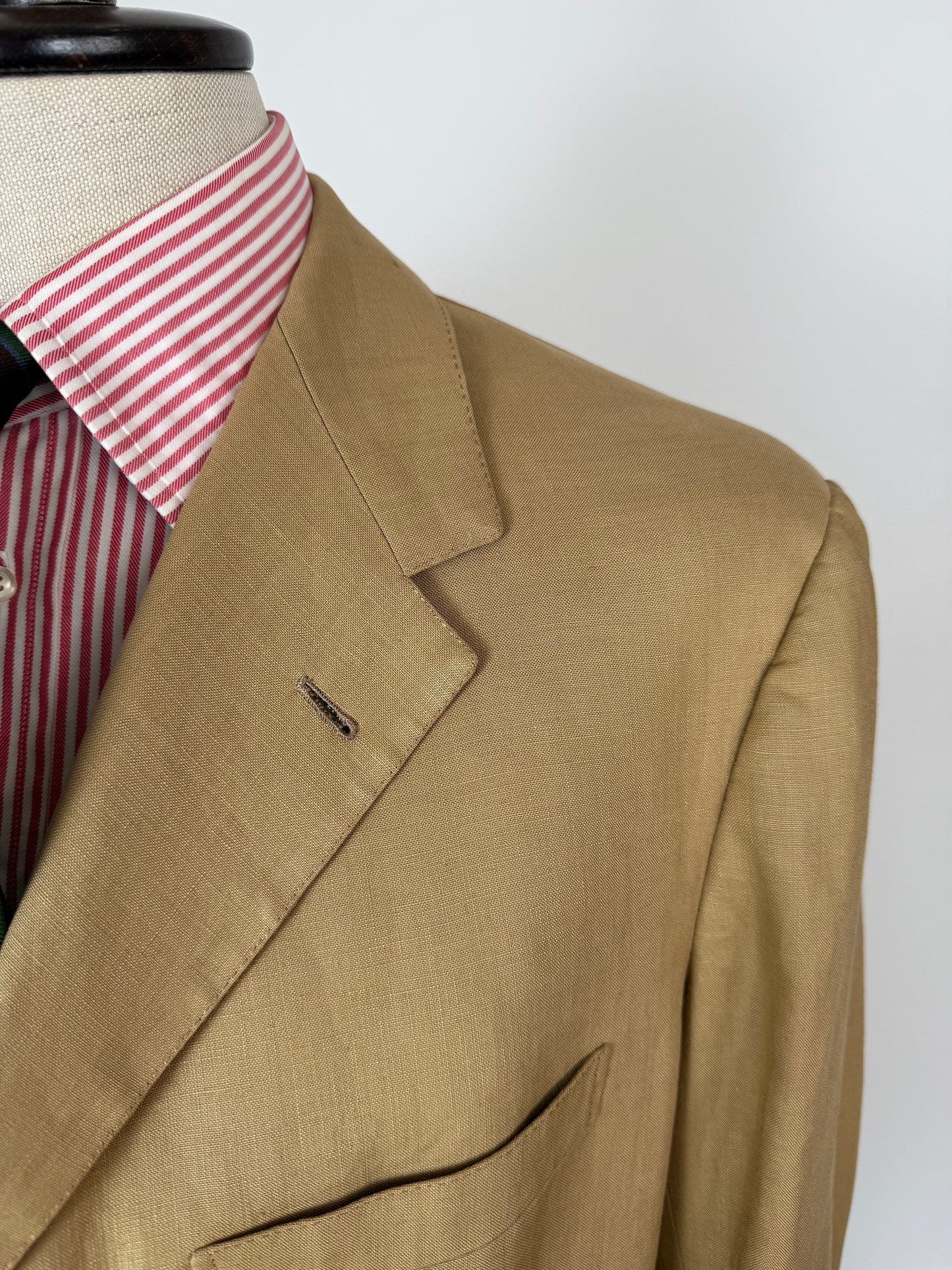 Completo sartoriale F. Di Marco lino irlandese beige - tg. 52 corta