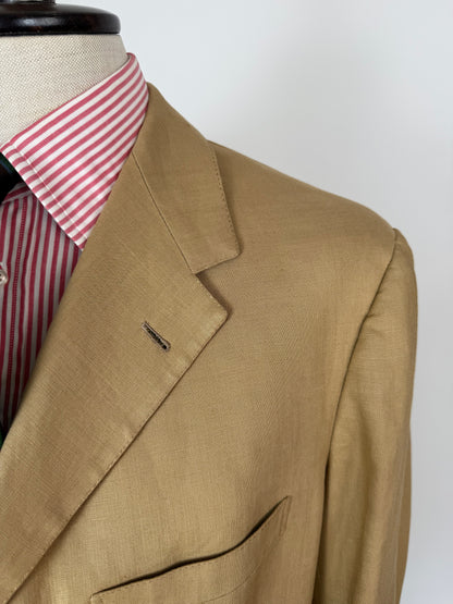 Completo sartoriale F. Di Marco lino irlandese beige - tg. 52 corta