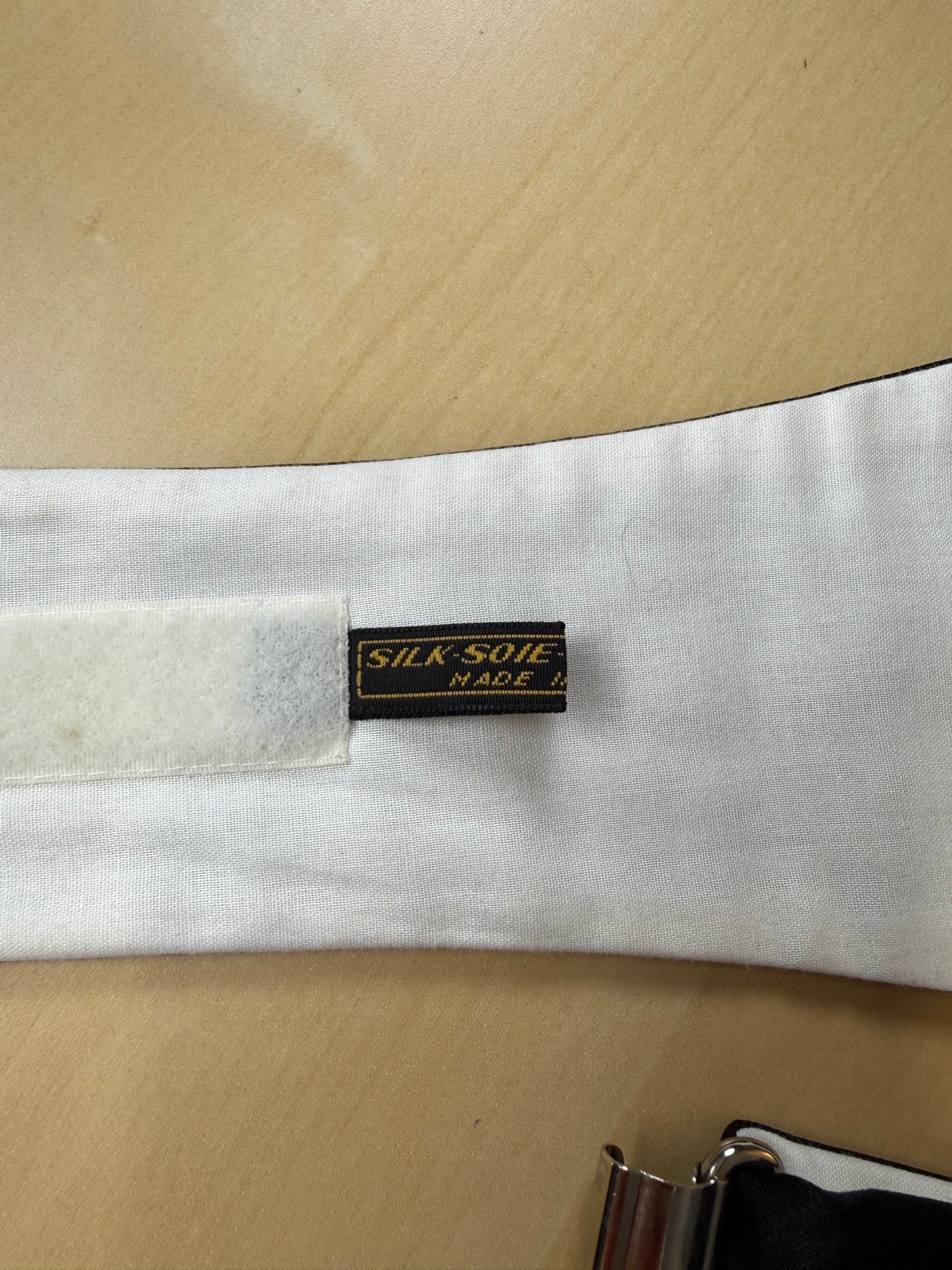 Fascia da smoking in raso di seta - 85-95 cm