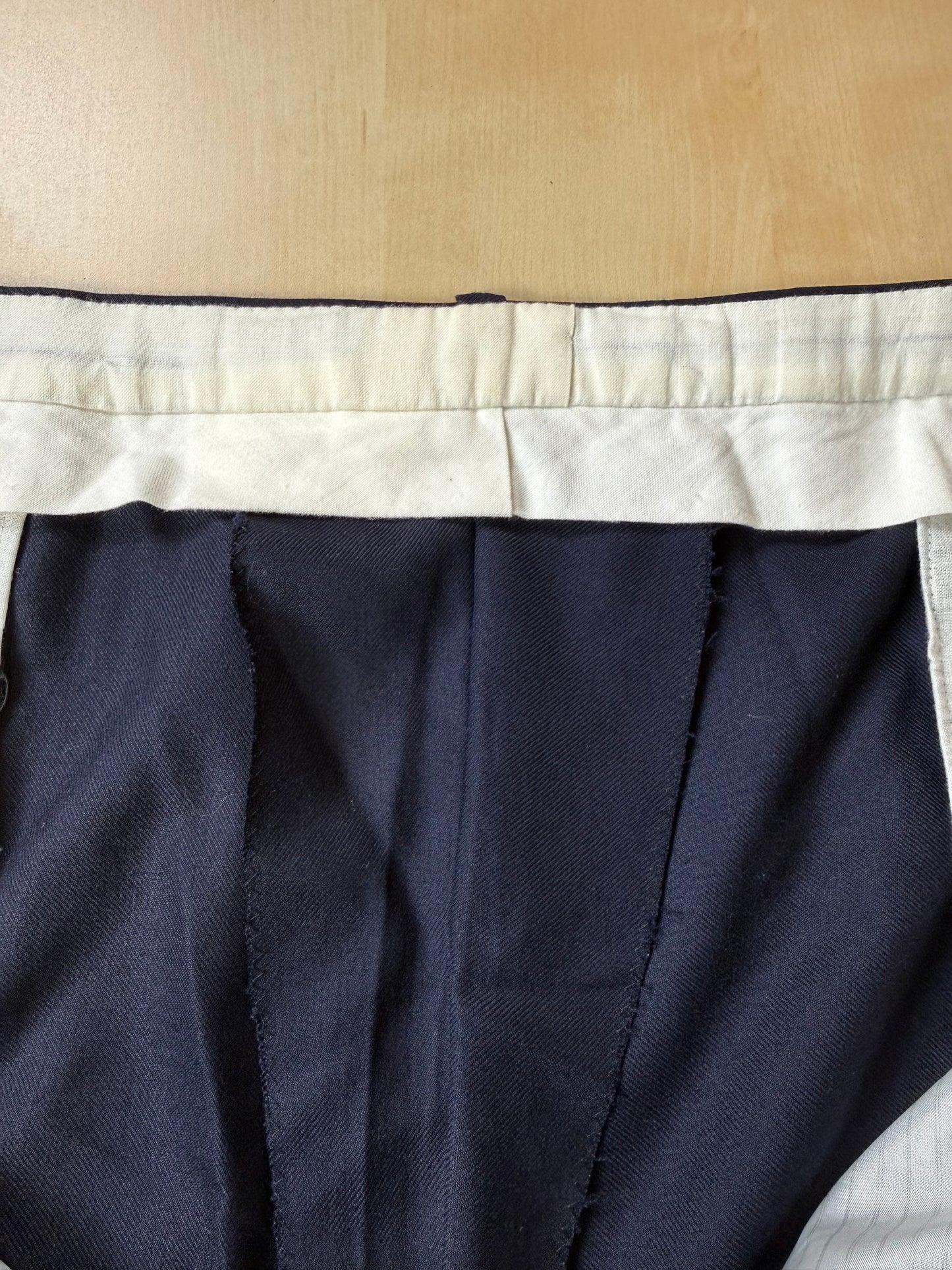 Completo sartoriale anni ‘80 flanella lana e cashmere - tg. 62