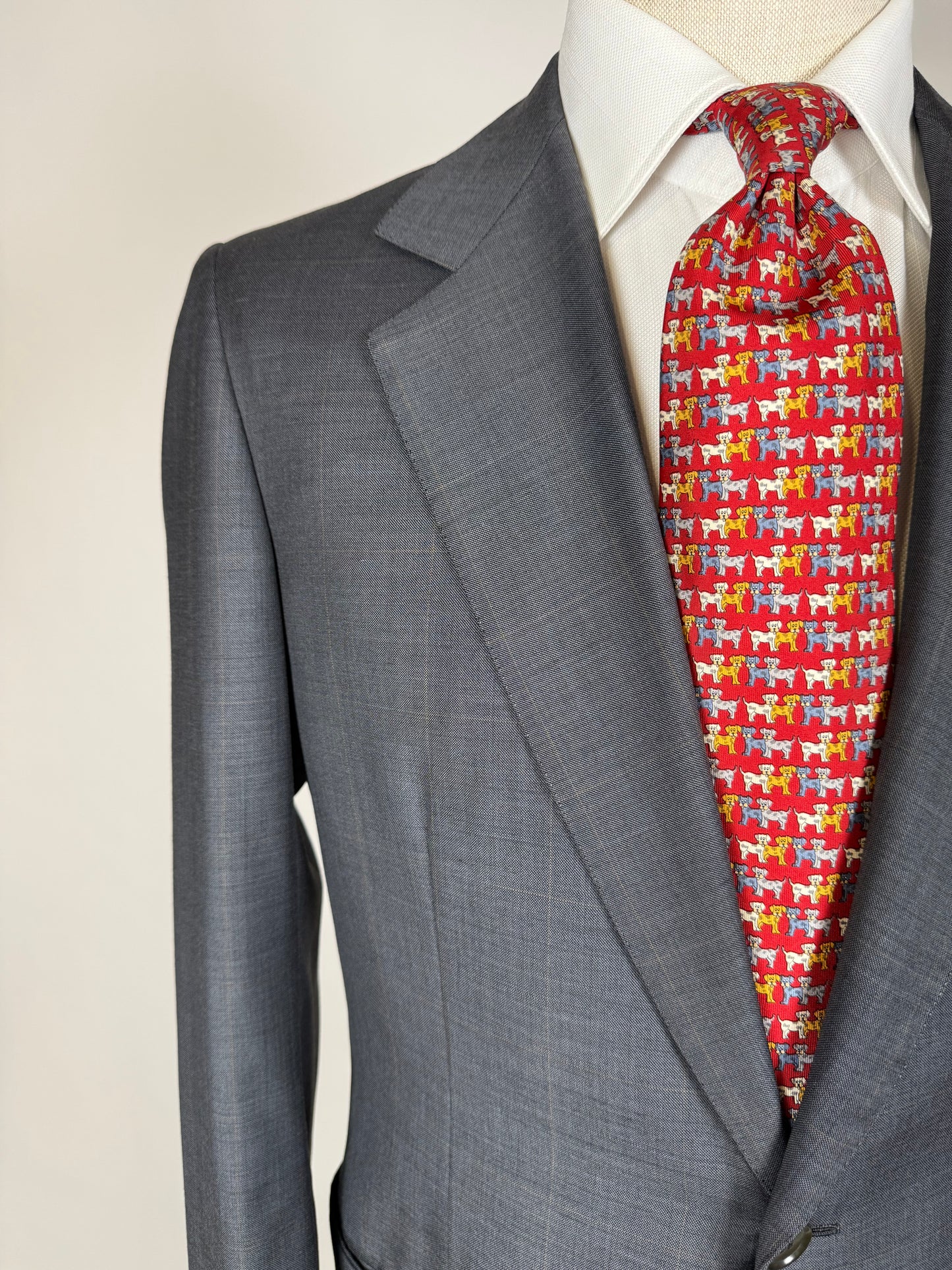 Giacca sartoriale fresco lana antracite finestrata - tg. 48