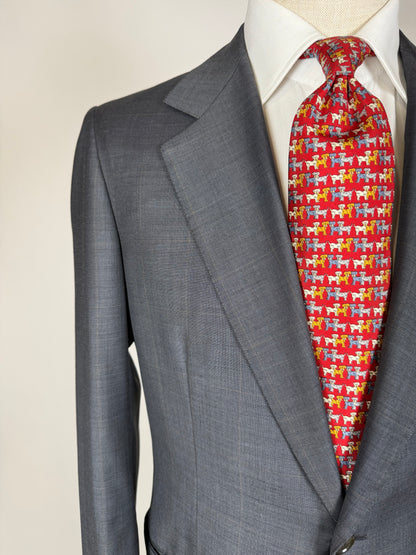 Giacca sartoriale fresco lana antracite finestrata - tg. 48