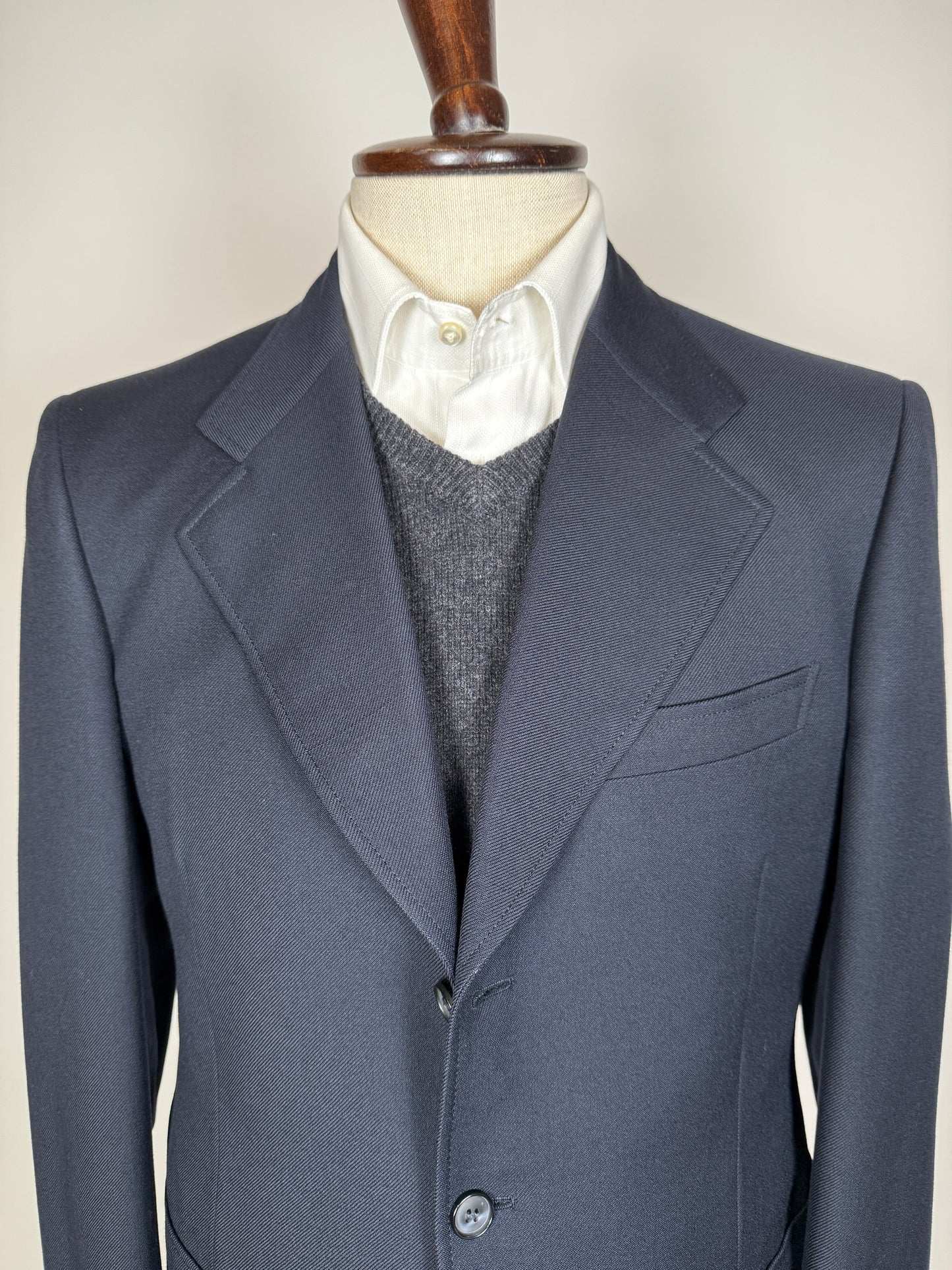 Giacca cavalry twill blu anni ‘60/‘70 - tg. 48