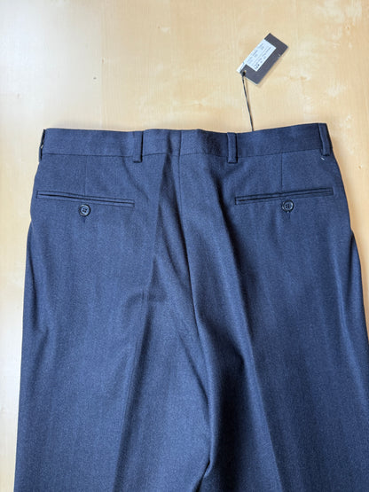 Pantaloni in flanella blu trama righe (NOS) - tg. 46/48
