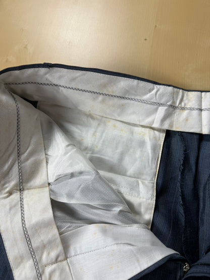 Pantaloni anni '80 blu a righe (NOS) - tg. 50