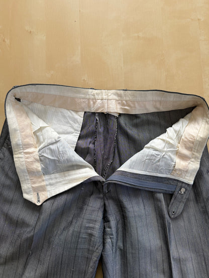 Completo doppiopetto anni ‘70/‘80 pura seta shantung - tg. 48/50