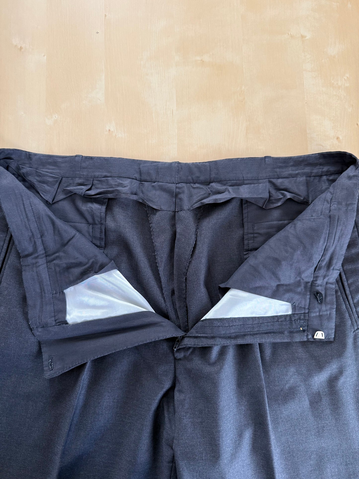 Completo sartoriale flanella pettinata grigio antracite - tg. 52/54, drop basso