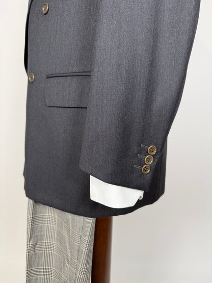 Giacca doppiopetto anni ‘80 flanella Tasmania Loro Piana - tg. 48/50