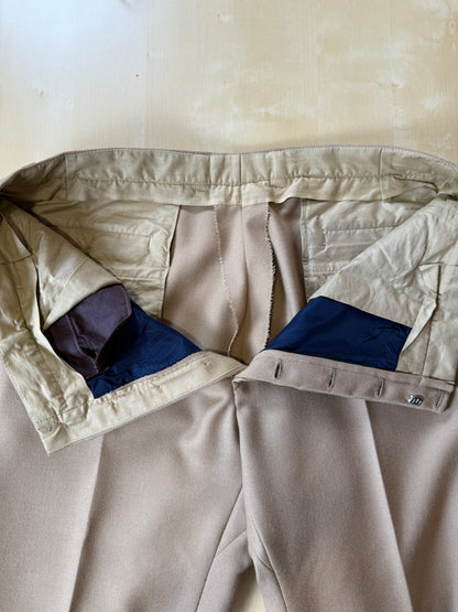 Pantalone sartoriale in cavalry twill anni ‘70 (nuovo) - tg. 56