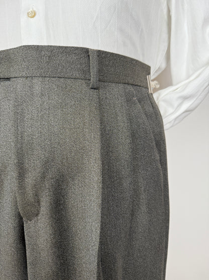 Completo anni ‘80 in covert verde/cachi (NOS) - tg. 48