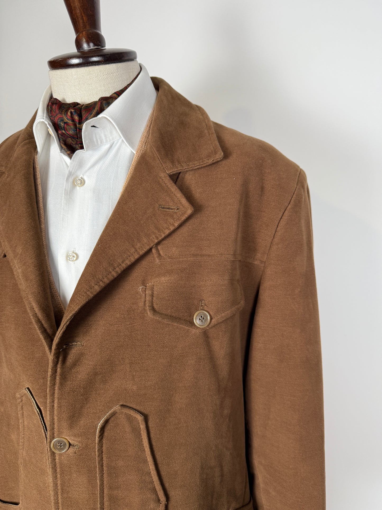 Giacca maremmana in fustagno marrone - tg. 54