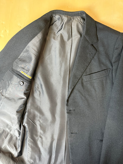 Completo anni ‘60 sartoriale flanella antracite - tg. 46