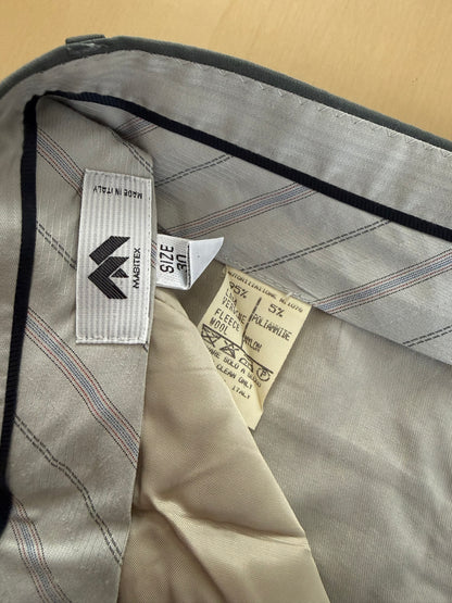 Pantaloni fresco lana verde petrolio anni ‘80 (NOS) - tg. 44