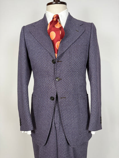 Completo anni ‘70 viola optical - tg. 44