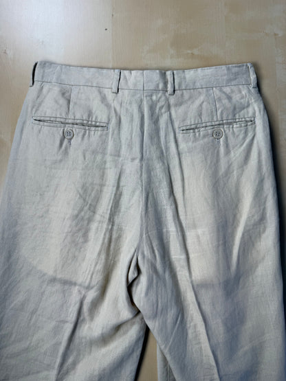 Pantaloni in lino beige - tg. 46