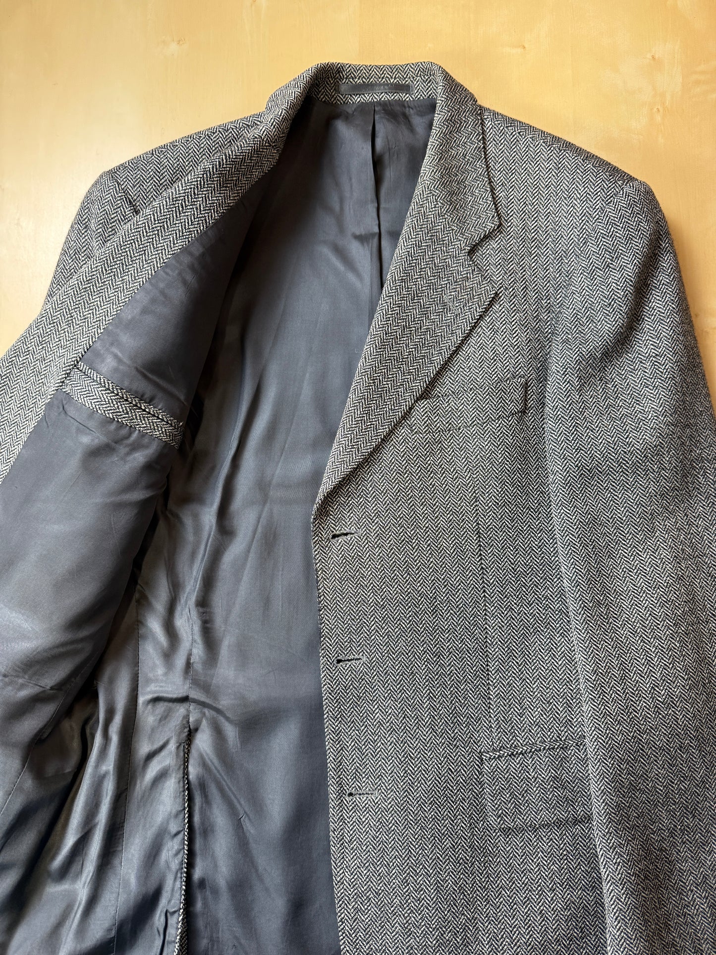 Giacca anni ‘90 herringbone grigio - tg. 48