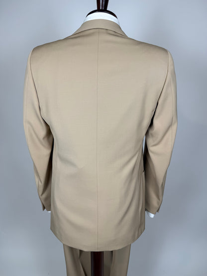 Completo anni ‘70 twill pettinato beige - tg. 46/48